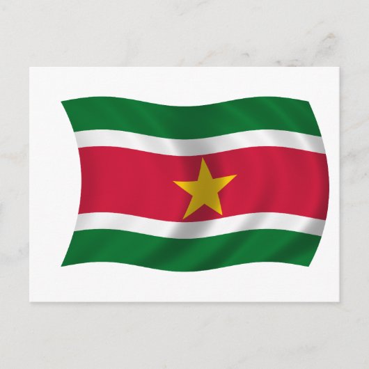 Carte Postale Drapeau du Suriname (Devant)