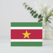 Carte Postale Drapeau du Suriname (Debout devant)