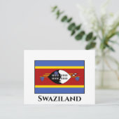 Carte Postale Drapeau du Swaziland (Debout devant)