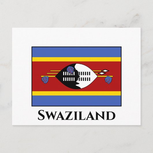 Carte Postale Drapeau du Swaziland (Devant)