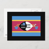 Carte Postale Drapeau du Swaziland (Devant / Derrière)