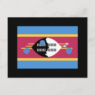 Carte Postale Drapeau du Swaziland