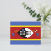Carte postale drapeau du Swaziland (Debout devant)