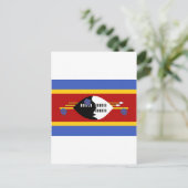 Carte Postale drapeau du Swaziland (Debout devant)