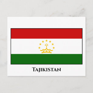 Carte Postale Drapeau du Tadjikistan