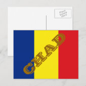 Carte Postale Drapeau du Tchad (Devant / Derrière)