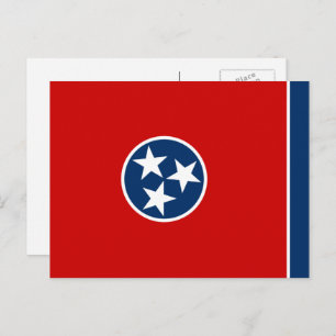 Carte Postale Drapeau du Tennessean, Drapeau du Tennessee