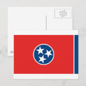 Carte Postale Drapeau du Tennessee (Devant / Derrière)