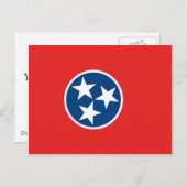Carte Postale Drapeau du Tennessee (Devant / Derrière)