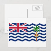 Carte Postale Drapeau du Territoire britannique de l'océan Indie (Devant / Derrière)