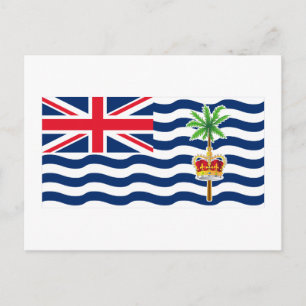 Carte Postale Drapeau du Territoire britannique de l'océan Indie
