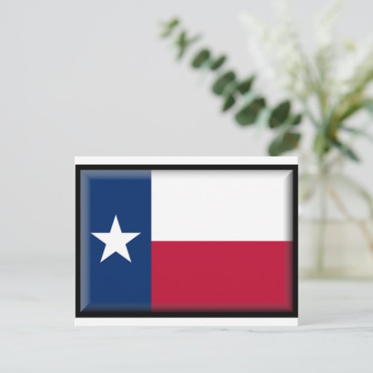 Carte Postale Drapeau du Texas (Debout devant)