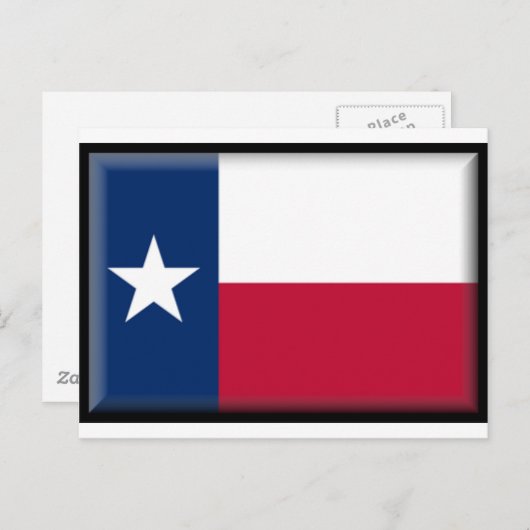 Carte Postale Drapeau du Texas (Devant / Derrière)