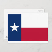 Carte Postale Drapeau du Texas (Devant / Derrière)