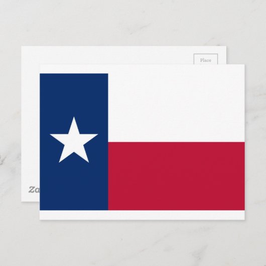 Carte Postale Drapeau du Texas (Devant / Derrière)