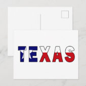 Carte Postale Drapeau du Texas (Devant / Derrière)