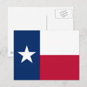 Carte Postale Drapeau du Texas (Devant / Derrière)
