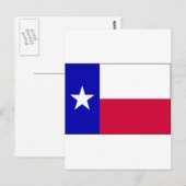 Carte Postale Drapeau du Texas (Devant / Derrière)