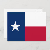 Carte Postale Drapeau du Texas (Devant / Derrière)