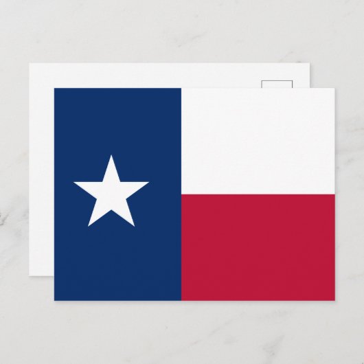 Carte Postale Drapeau du Texas (Devant / Derrière)