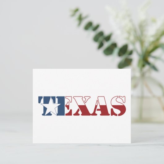 Carte Postale Drapeau du Texas (Debout devant)