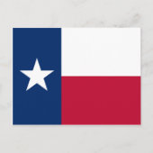 Carte Postale Drapeau du Texas (Devant)