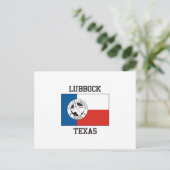 Carte Postale Drapeau du Texas Lubbock (Debout devant)