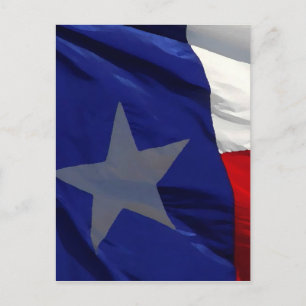Carte Postale Drapeau du Texas Pop Art