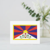 Carte Postale Drapeau du Tibet (Debout devant)