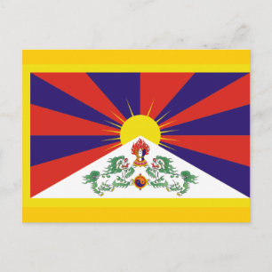 Carte Postale Drapeau du Tibet