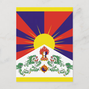 Carte Postale drapeau du tibet
