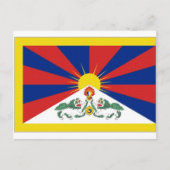 Carte Postale Drapeau du Tibet (Devant)