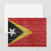 Carte Postale Drapeau du Timor oriental (Devant / Derrière)