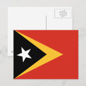 Carte Postale Drapeau du Timor oriental (Devant / Derrière)
