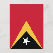 Carte Postale Drapeau du Timor oriental (Devant)
