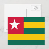 Carte Postale Drapeau du Togo (Devant / Derrière)
