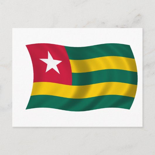 Carte Postale Drapeau du Togo (Devant)