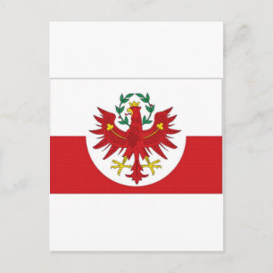 Carte Postale Drapeau du Tyrol d'Autriche