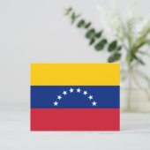 Carte Postale Drapeau du Venezuela (Debout devant)