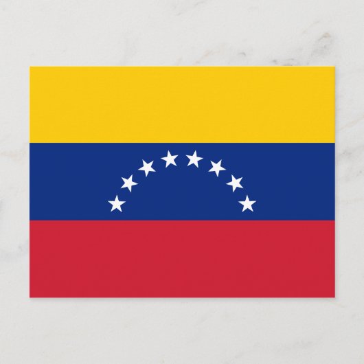 Carte Postale Drapeau du Venezuela (Devant)