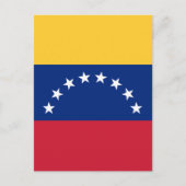 Carte Postale Drapeau du Venezuela (Devant)