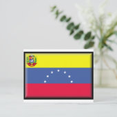 Carte Postale Drapeau du Venezuela (Debout devant)