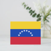 Carte Postale drapeau du venezuela (Debout devant)