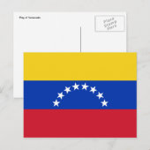 Carte Postale drapeau du venezuela (Devant / Derrière)