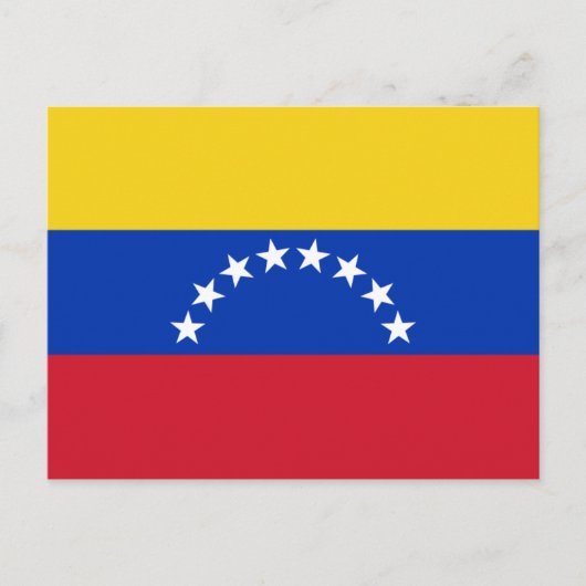 Carte Postale drapeau du venezuela (Devant)