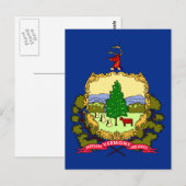 Carte Postale Drapeau du Vermont (Devant / Derrière)
