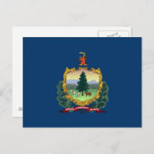 Carte Postale Drapeau du Vermont (Devant / Derrière)