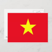 Carte Postale Drapeau du Vietnam (Devant / Derrière)