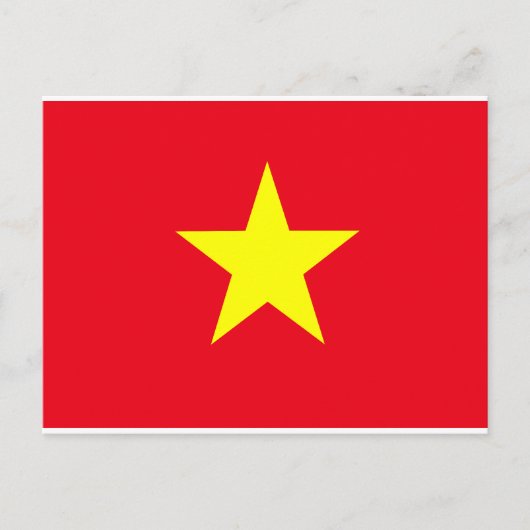 Carte Postale Drapeau du Vietnam (Devant)