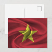 Carte Postale Drapeau du Vietnam (Devant / Derrière)